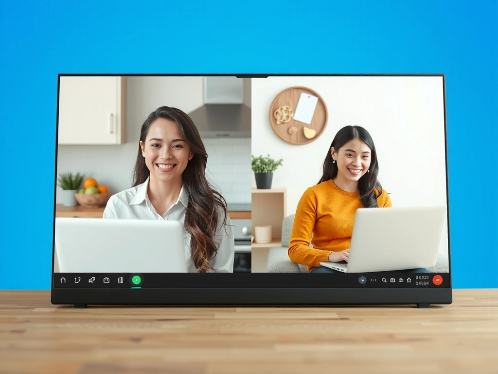 Online-Beratungsgespräch mit Laptop und freundlicher Ernährungsberaterin