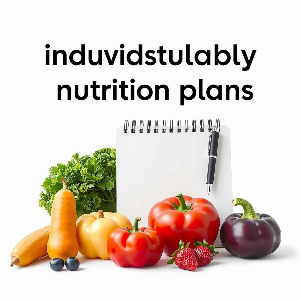 Symbolbild für individuelle Ernährungspläne: ein Stift und ein Notizbuch mit Obst und Gemüse.